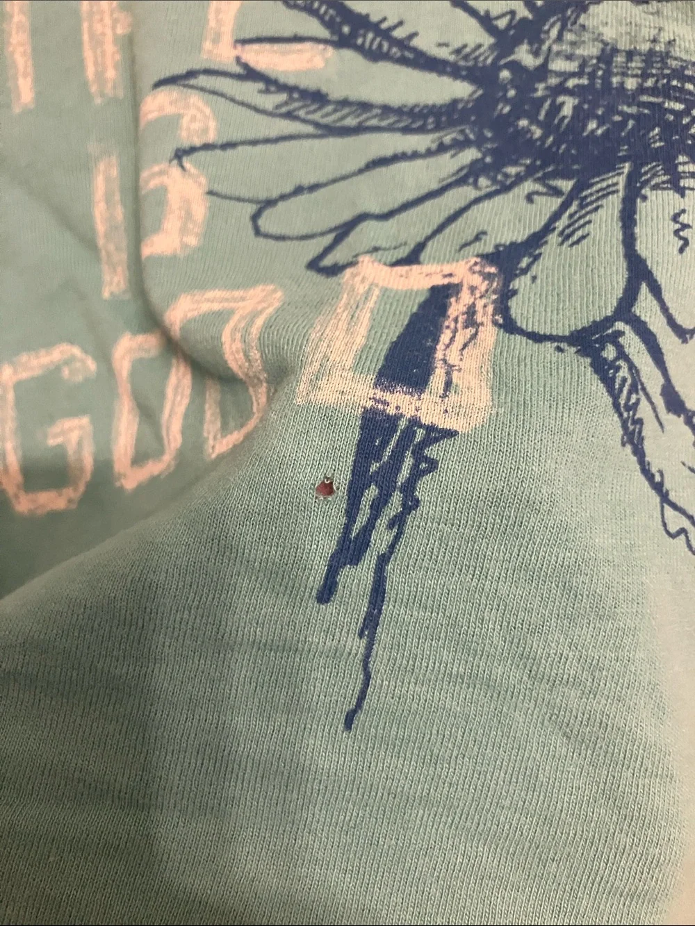 Life is Good Have a Nice Daisy v-neck t-shirt 3/4 sleeve graphic medium - Picture 8 of 8